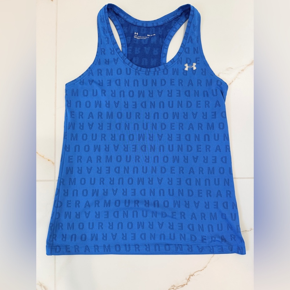Under Armour Blue Graphic Tank Top